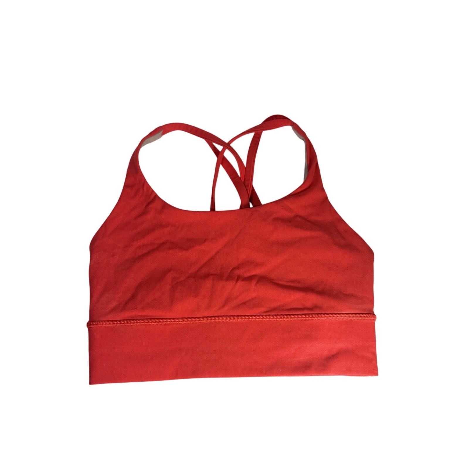 Lululemon Women’s Strappy Longline Sports Bra Coral Red Size 4