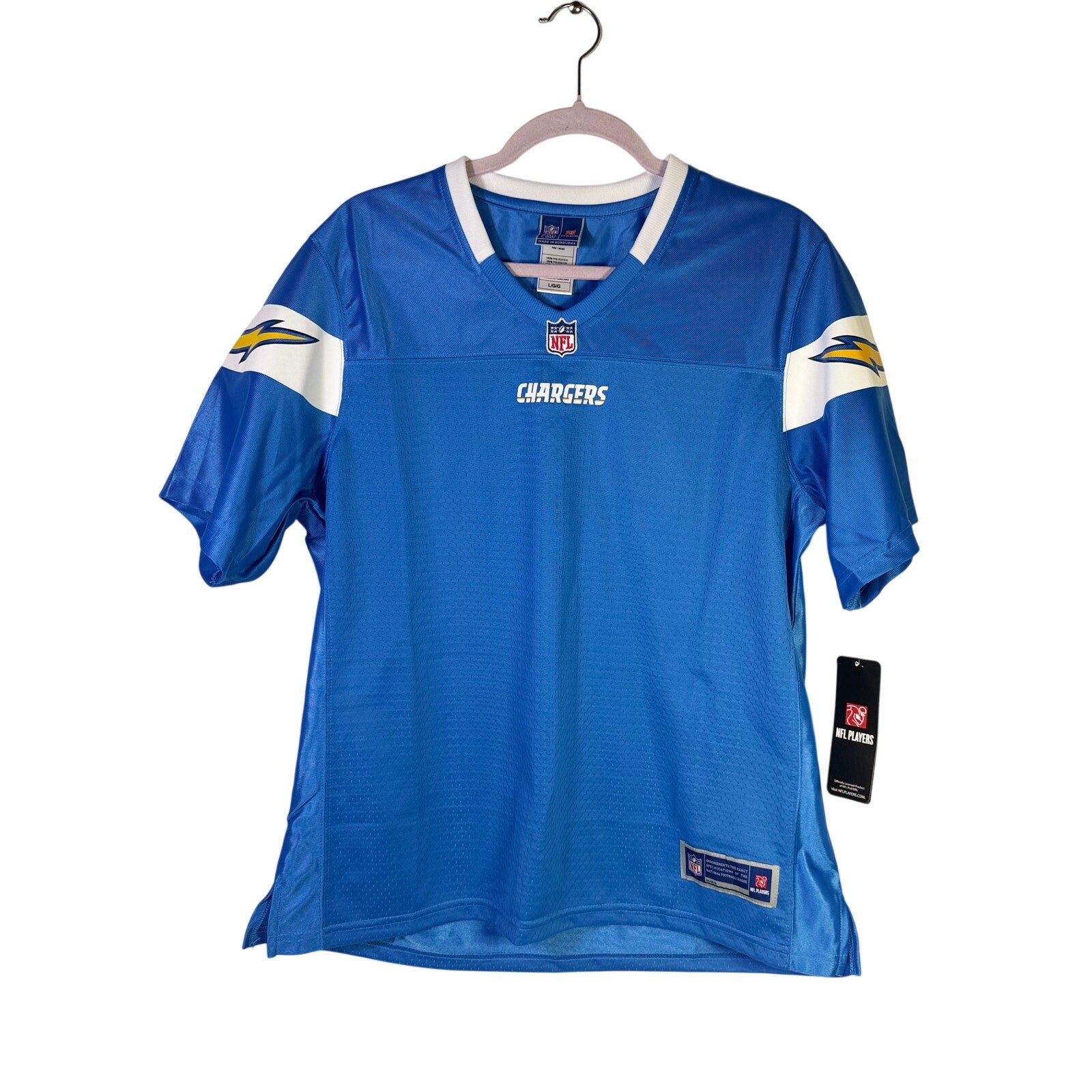 NFL Players Women’s Los Angeles Chargers Football Jersey Blue Size L NWT