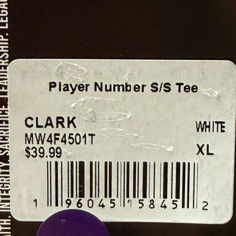 NWT WNBA Caitlin Clark Indiana Fever #22 White T-Shirt – Adult XL (FISSL)
