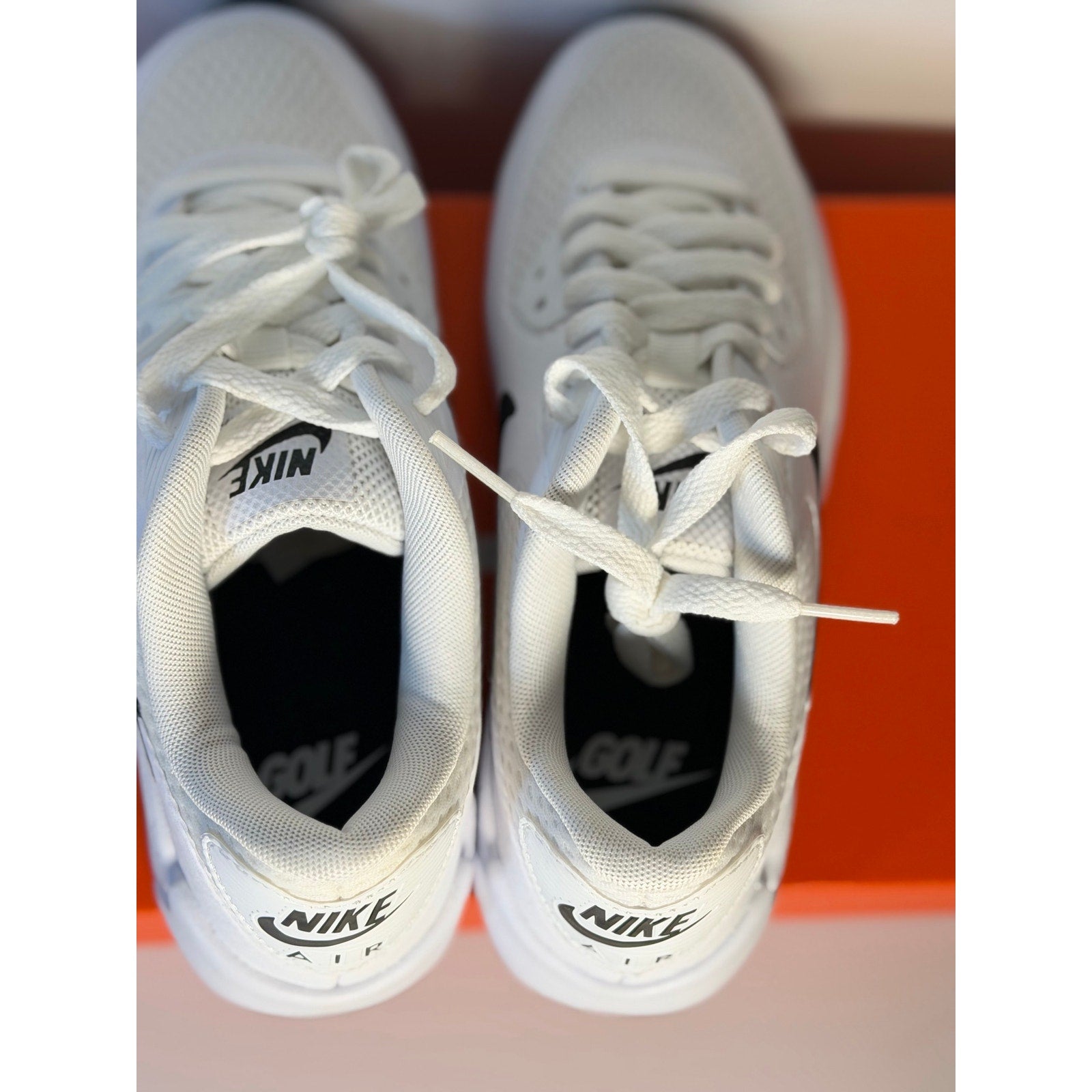 Nike Air Max 90 G Golf Shoes White Black Men’s 4 Women’s 5.5