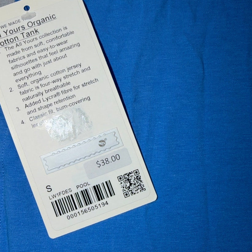 NWT All Yours Organic Cotton Tank – Size women Small