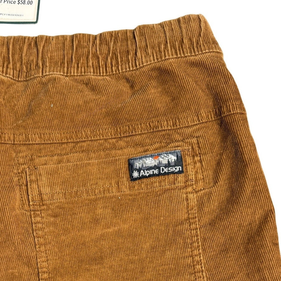 Alpine Design Hike Corduroy Shorts – Men’s Large – Roasted Coffee – NWT