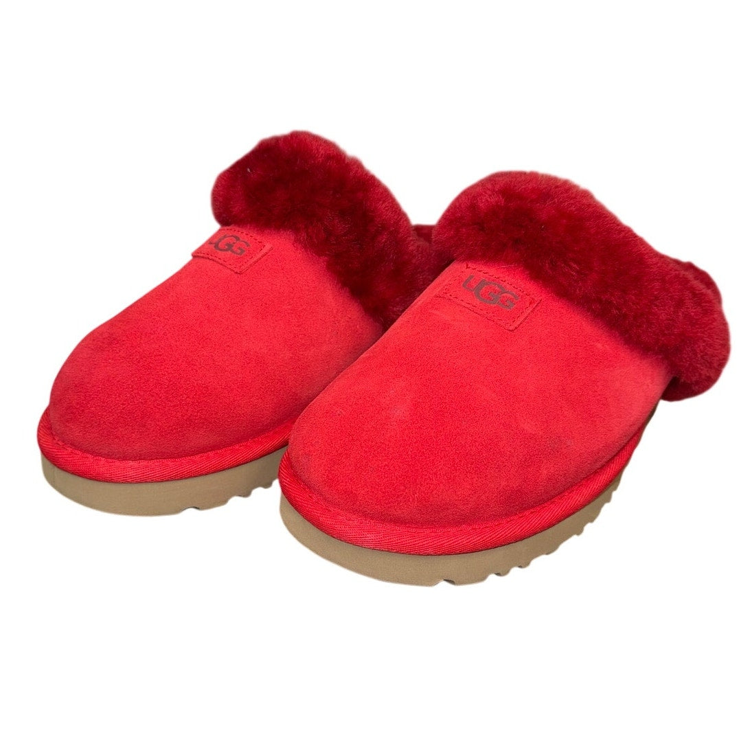 UGG Samba Red Slipper Women’s 9 NWOT | Cozy Shearling Indoor Outdoor Mule