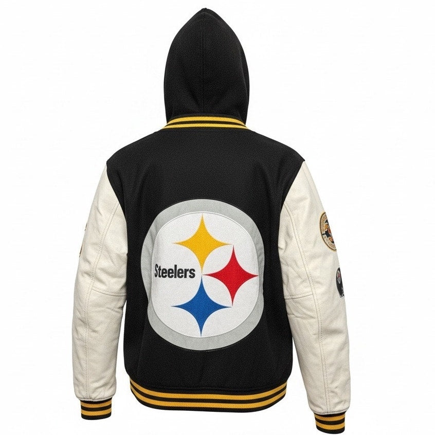 Pittsburgh Steelers Varsity Jacket – The Wild Collective women’s Medium (NWT)