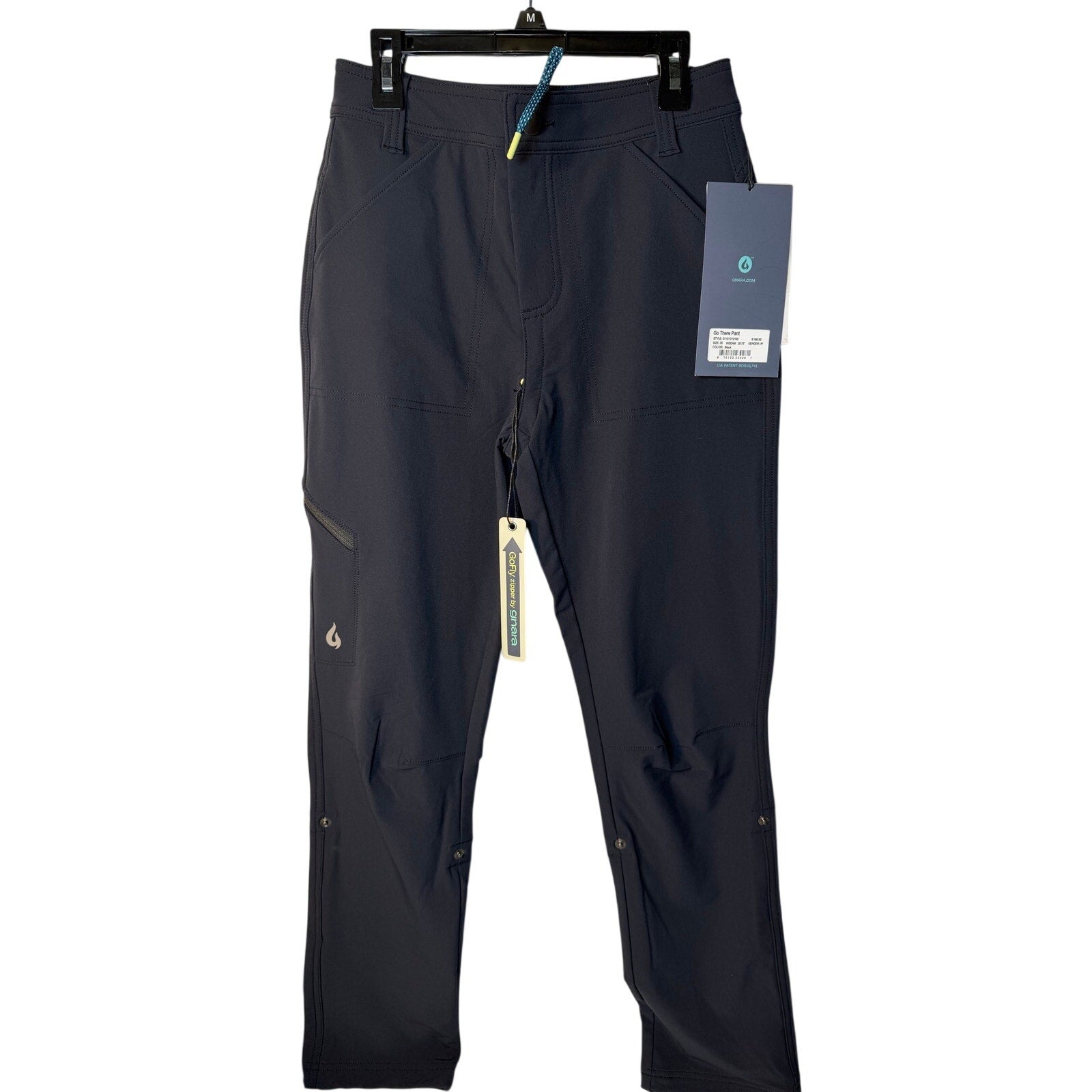 NWT Gnara Go There Pants – Women’s Size 00 – Black – GoFly® Zipper