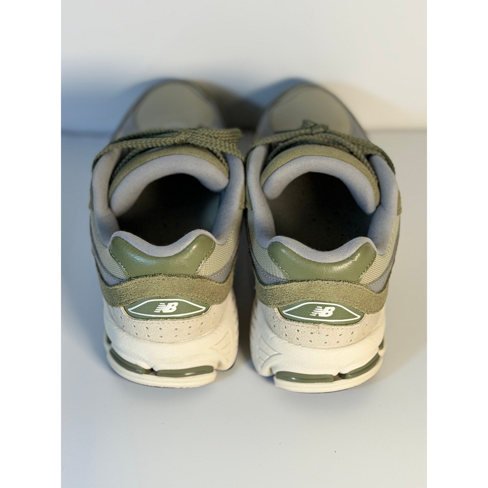 New Balance 2002R Running Sneakers – Olive/Gray – Youth 5.5 – Pre-Owned