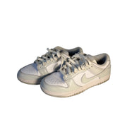 Nike Dunk Low Triple White Sneakers Men's Size 7.5 White Leather Casual Shoes