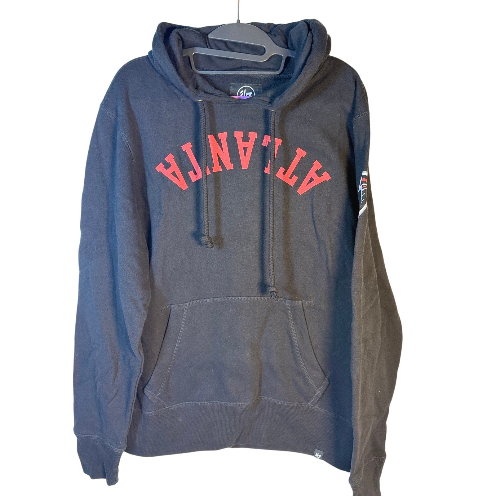 47 Atlanta Falcons Hoodie Black Men's Small Pullover NFL Fleece Hooded NWT