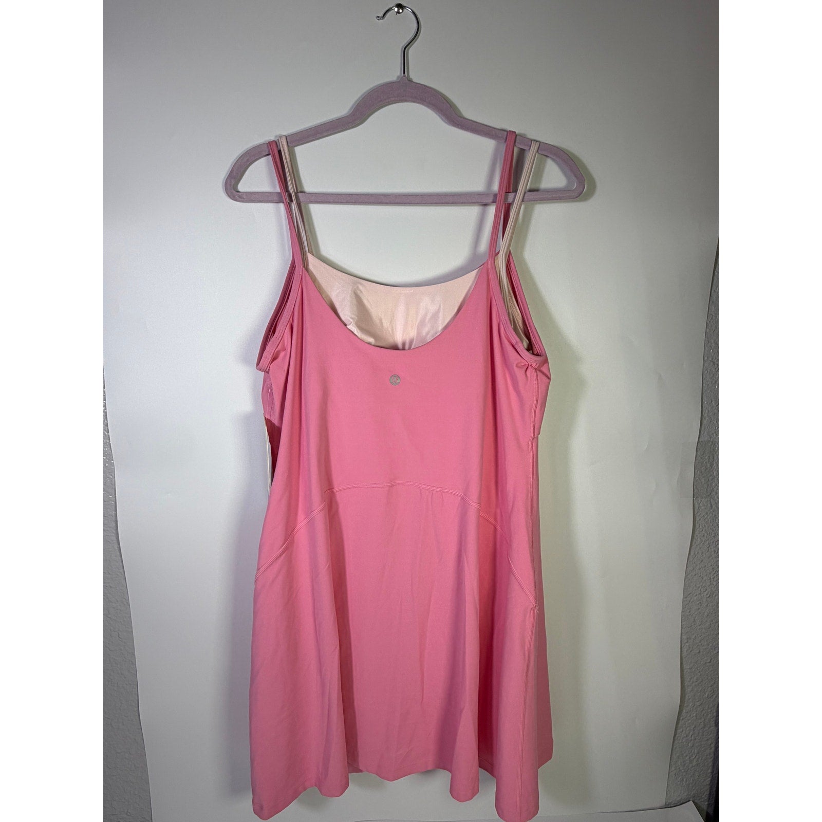 Lululemon Align Layered Dress Pink Women's Size 14 NWT Built-In Bra Nulu