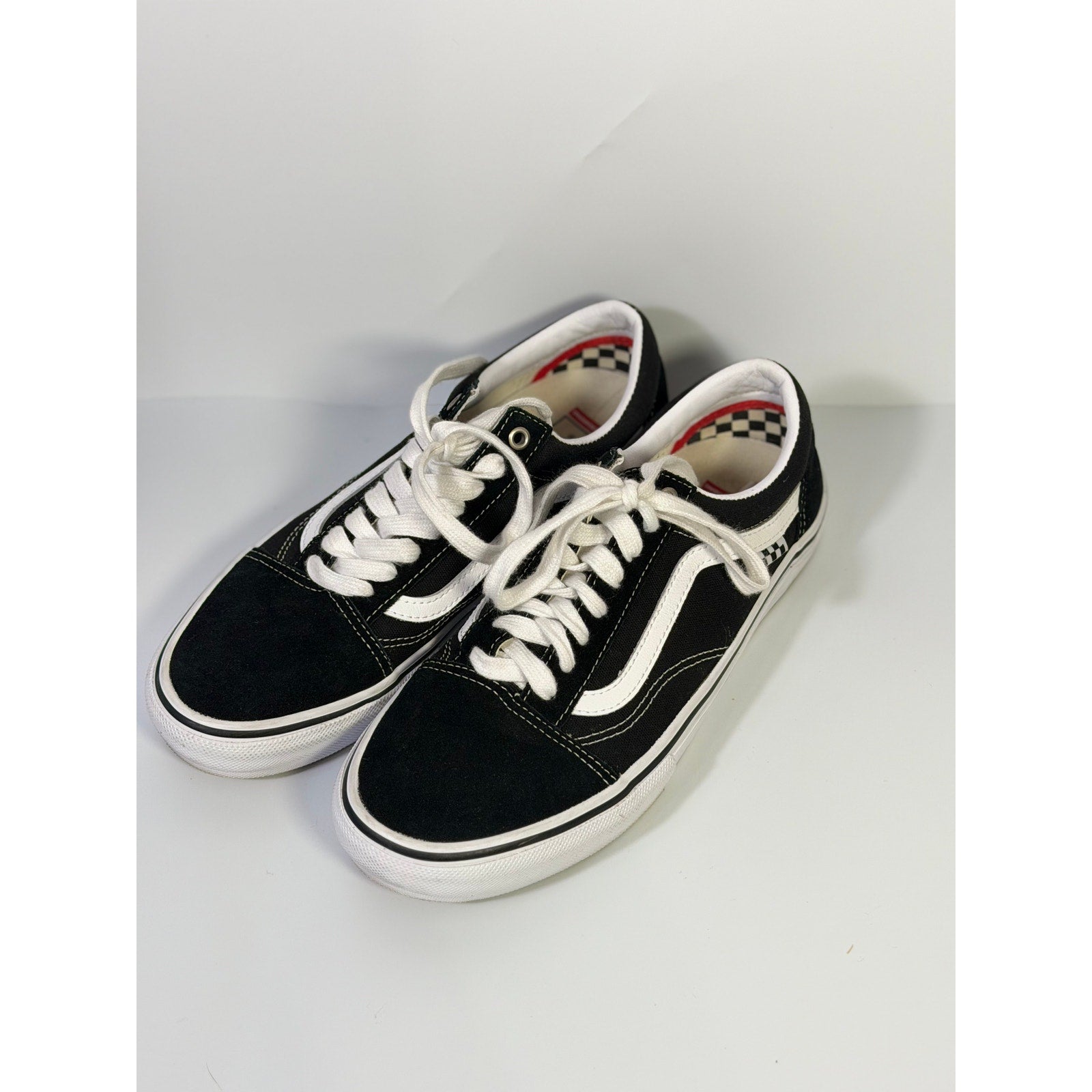 Vans Old Skool Black White Low Top Skate Sneakers Unisex Lace Up Casual
