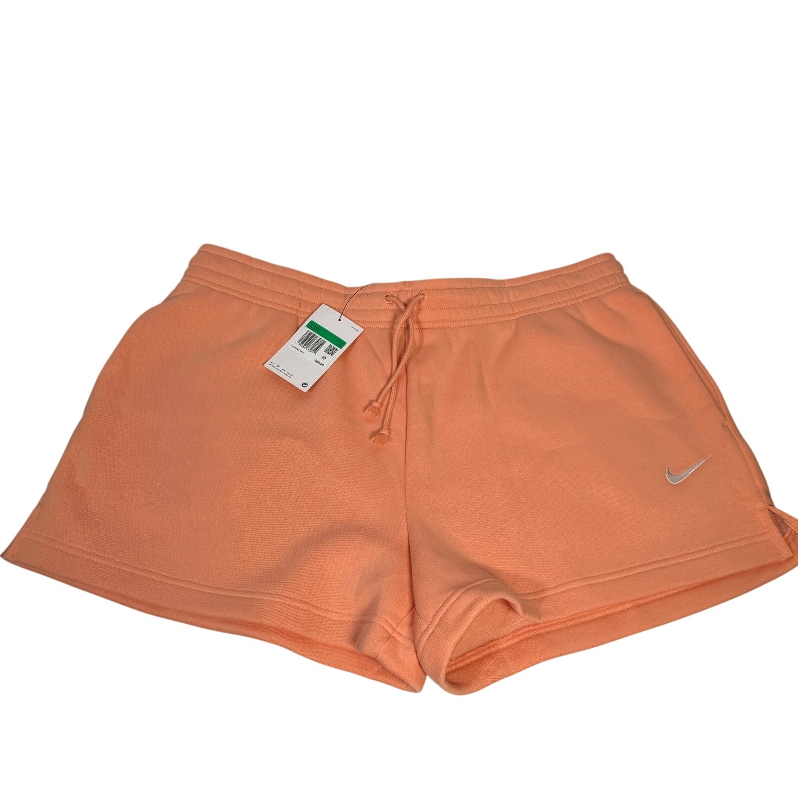 Nike Women’s Fleece Drawstring Shorts Peach Orange Size XL