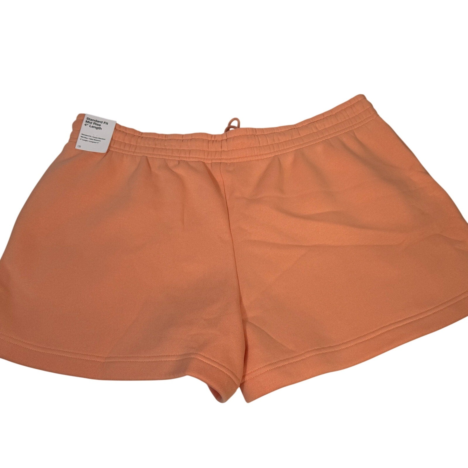 Nike Women’s Fleece Drawstring Shorts Peach Orange Size XL