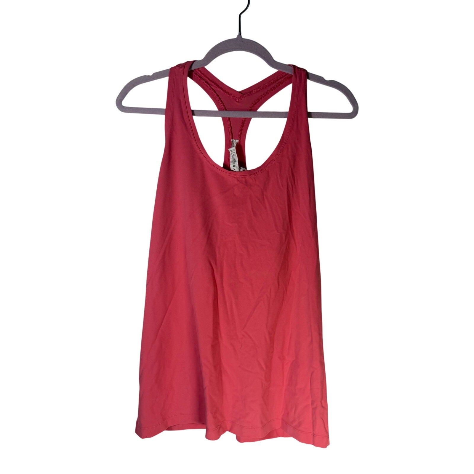 Lululemon Women’s Racerback Athletic Tank Top Coral Pink Size 18