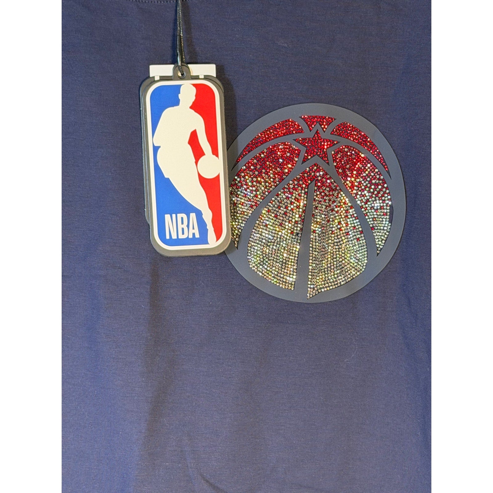 Pro Standard Washington Wizards Rhinestone Logo Crop T-Shirt – Women's XL – NWT