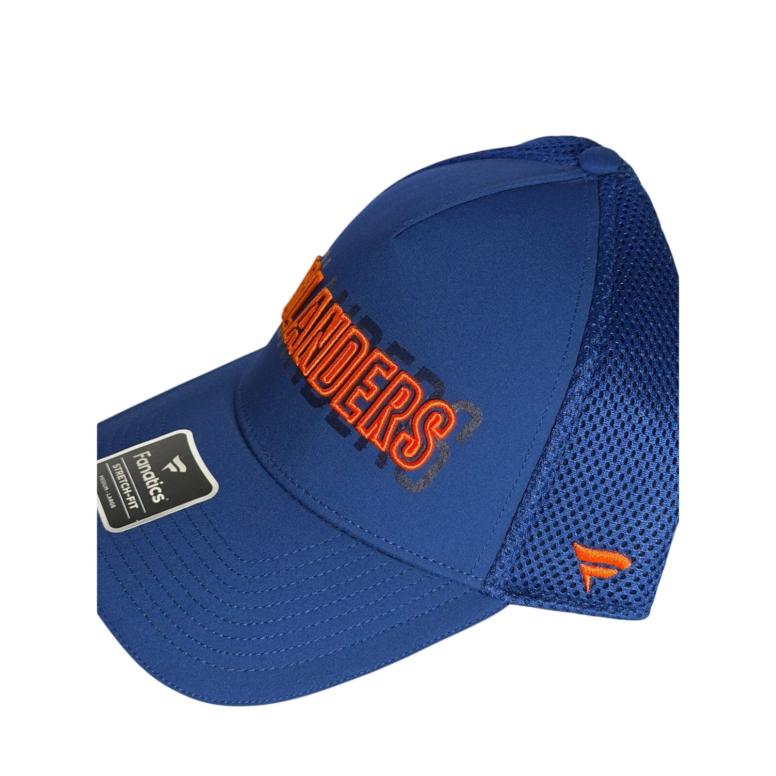 Fanatics New York Islanders NHL Stretch Fit Mesh Hat Blue Medium/Large NWT