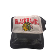 Chicago Blackhawks Adjustable Hat Beige Black One Size