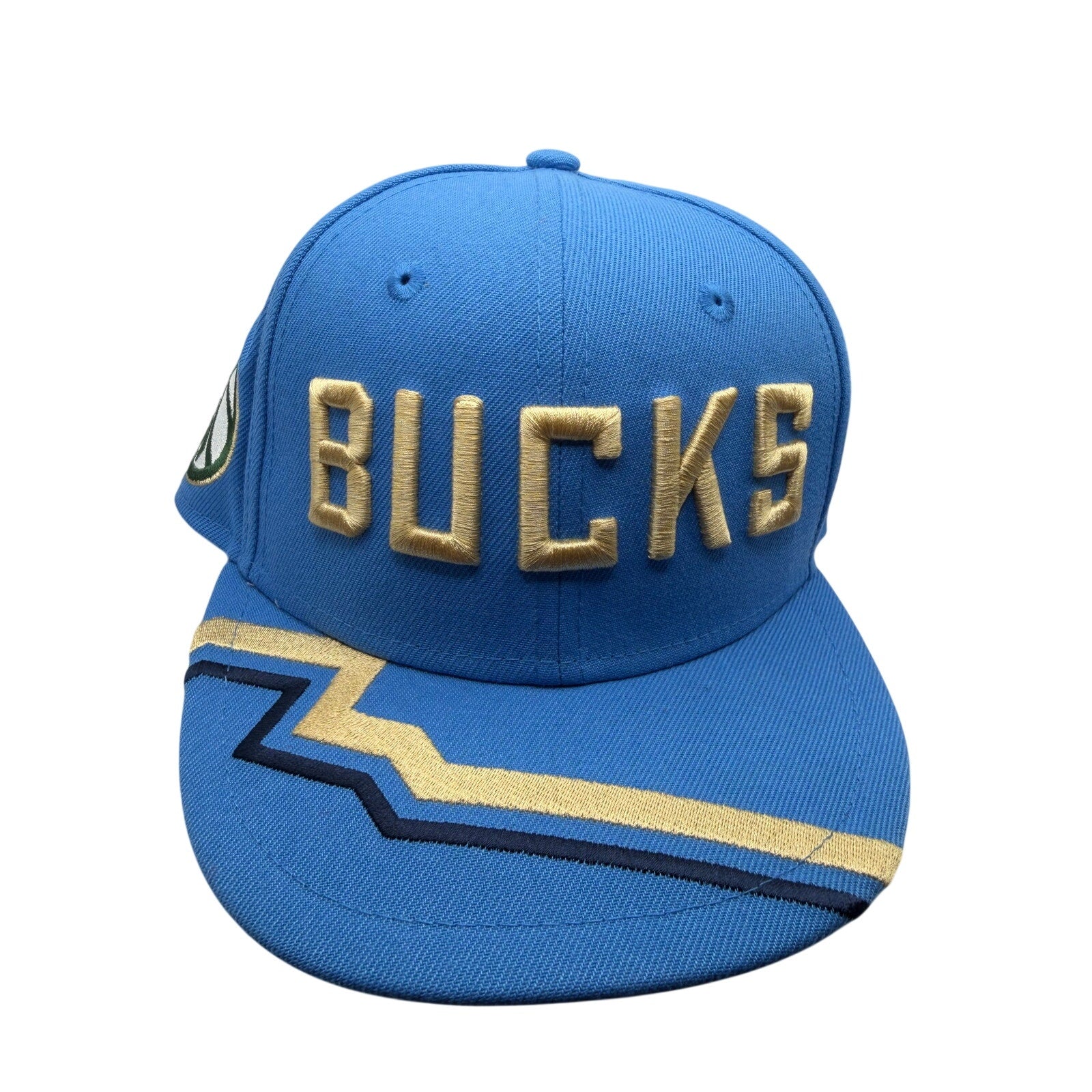 Milwaukee Bucks NBA New Era 9FIFTY Snapback Hat Blue Gold One Size