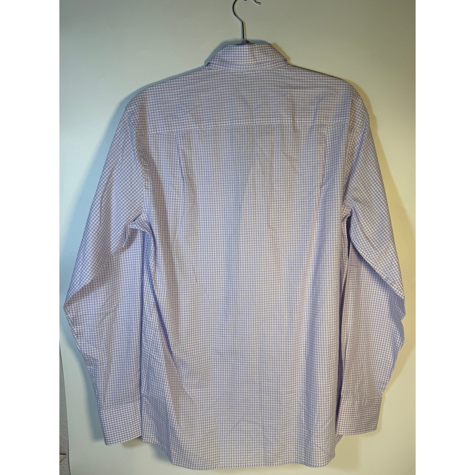 Peter Millar Crown Crafted Flex Finish Dress Shirt Purple Check Men's M NWT