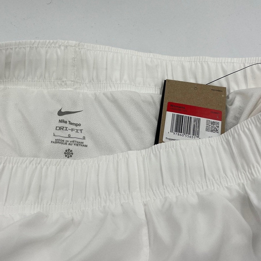 NWT Nike Tempo Women’s Training Shorts – Size Large | Mid Rise | 3” Inseam | Dri-FIT