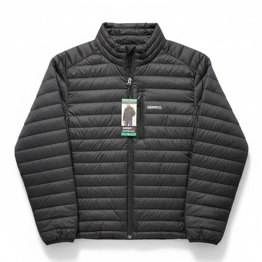 Gerry Men’s XL Lightweight Jacket Black Soft Touch Water Wind Resistant