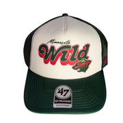47 Minnesota Wild Trucker Adjustable Hat Green White NHL NWT Adult Cap