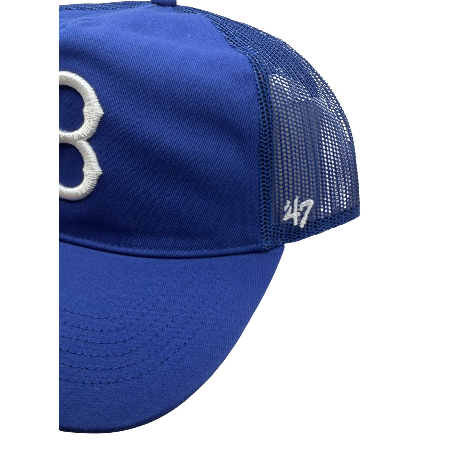 ’47 Brand Brooklyn Dodgers Trucker Hat Blue Mesh Snapback MLB Baseball Cap