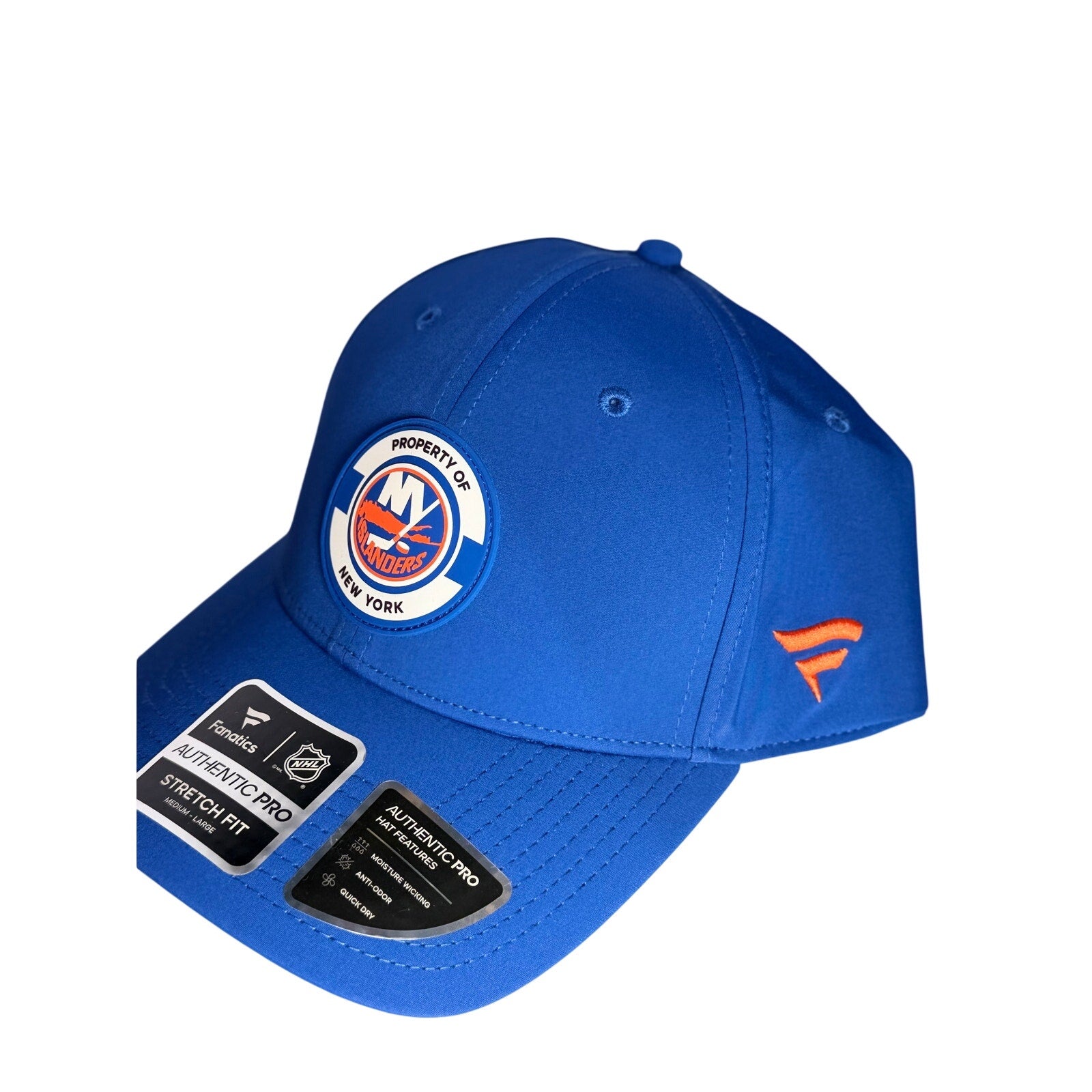 Fanatics New York Islanders Authentic Pro Stretch Fit Hat M/L Blue NWT