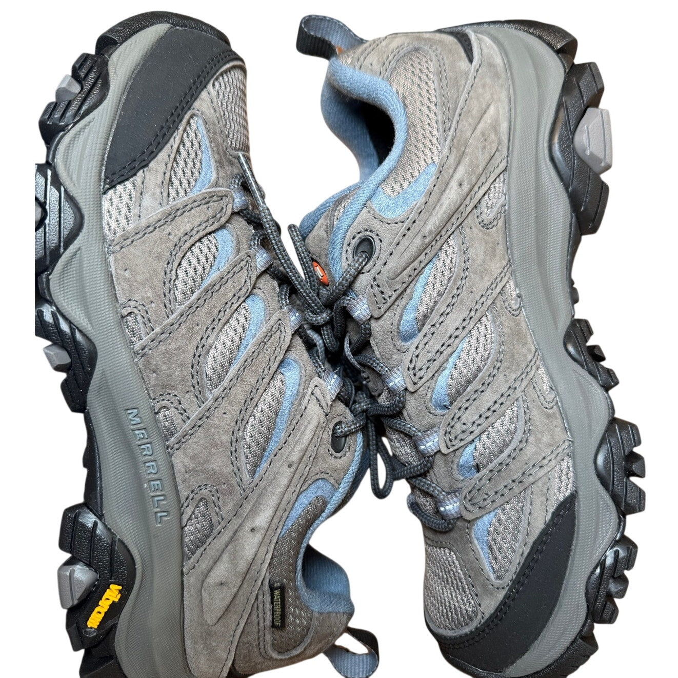 Merrell Moab 3 Women’s Hiking Shoes – Blue/Gray/Black – Size 8