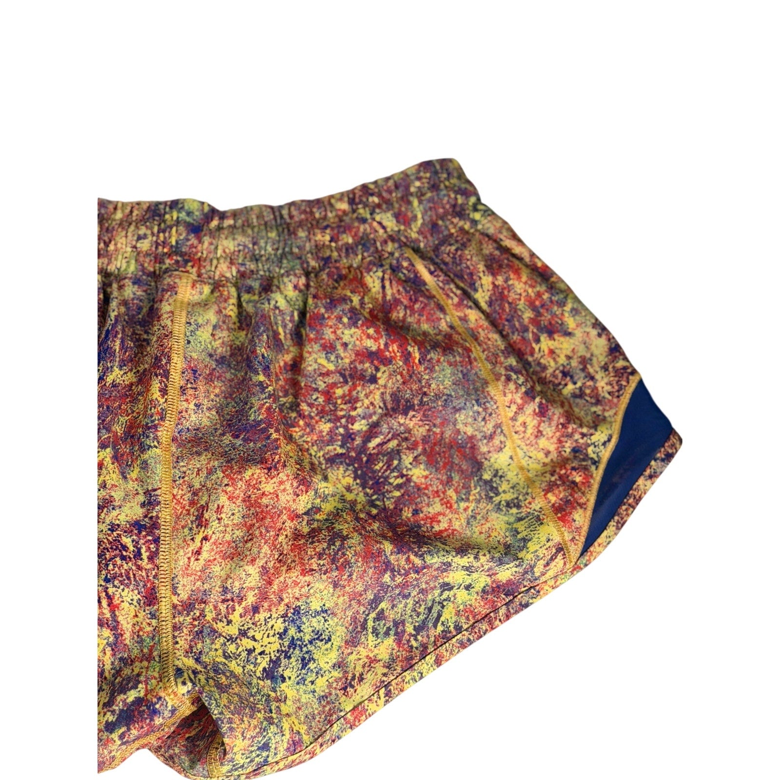Lululemon Women’s Printed Running Shorts Multicolor Navy Size 6
