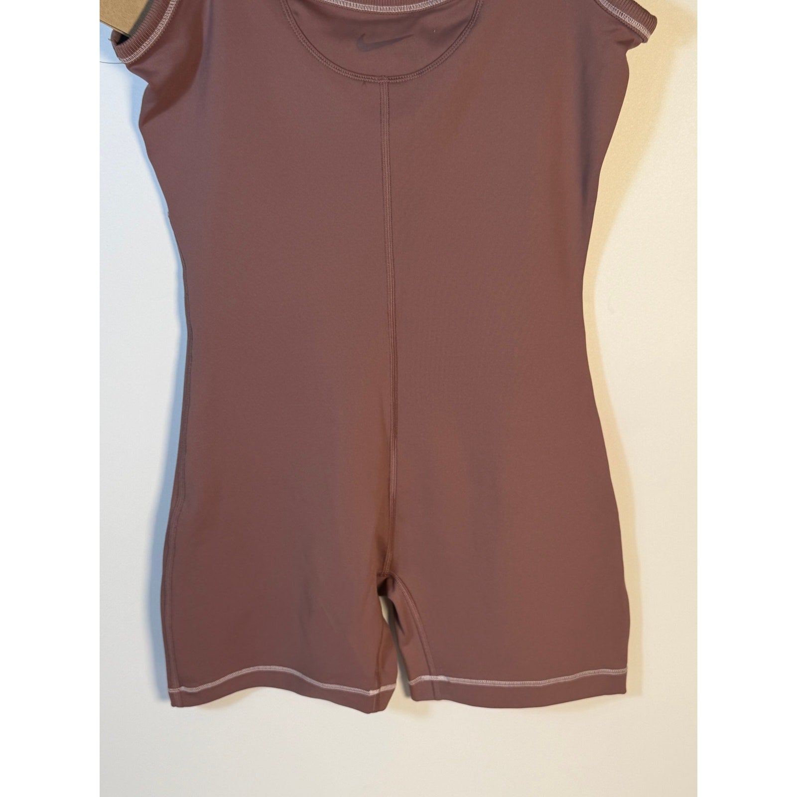 Nike Women's Training One Piece Bodysuit Romper Mauve Size S NWT