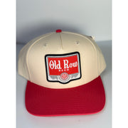 Old Row Beer Snapback Hat Red Cream Baseball Cap Adult One Size NWT