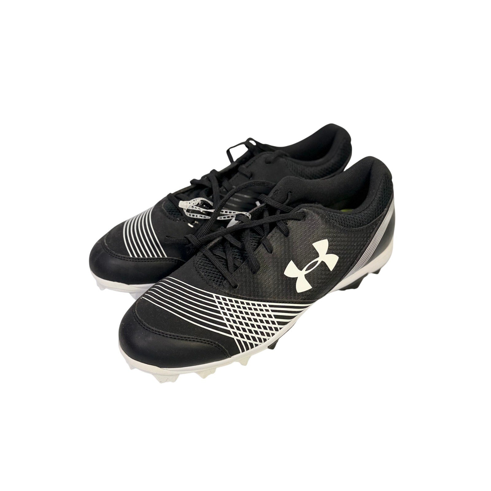 Under Armour Men's Baseball Cleats Size 12 Black White Molded New