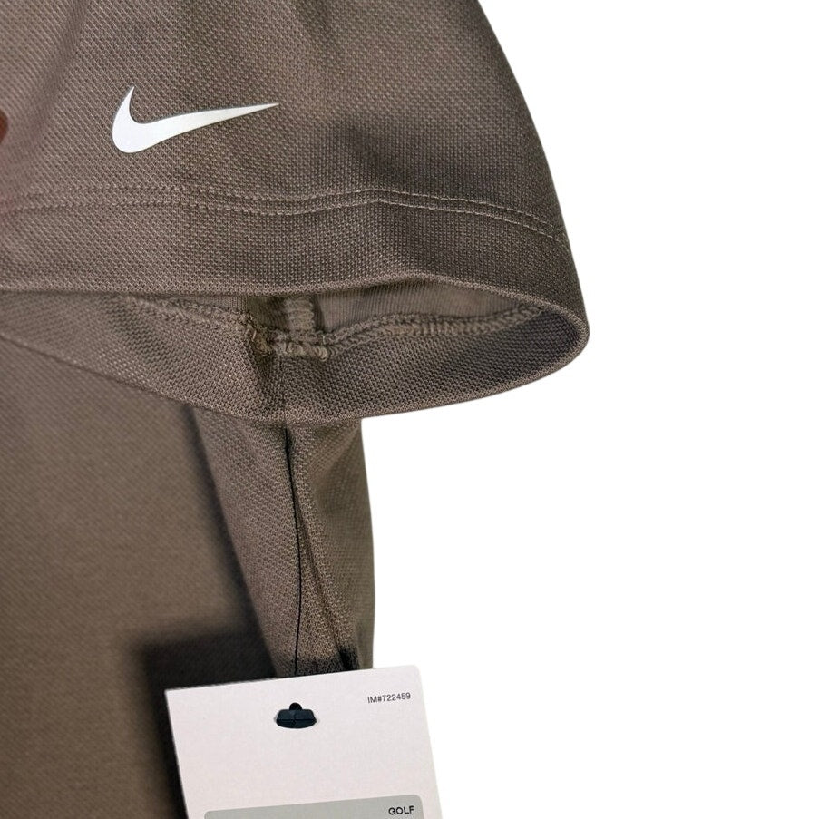 Nike Women’s Short-Sleeve Golf Polo Mink Brown Size XS
