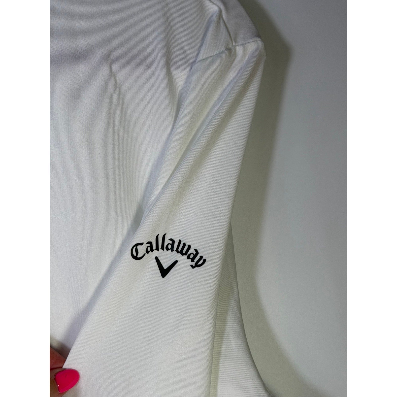 Callaway Women’s Opti-Dri Quarter Zip Golf Pullover White Size L NWT