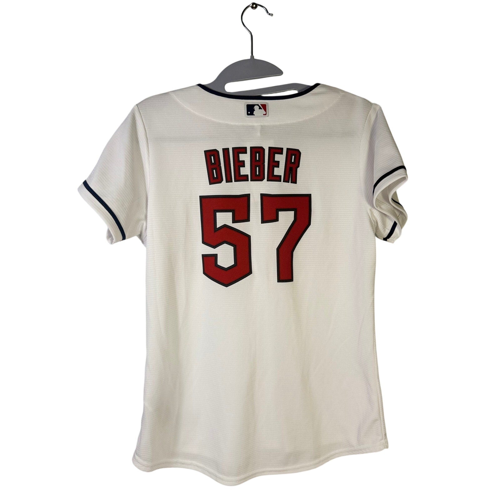 Nike Cleveland Guardians Shane Bieber #57 Women's Jersey NWT L White
