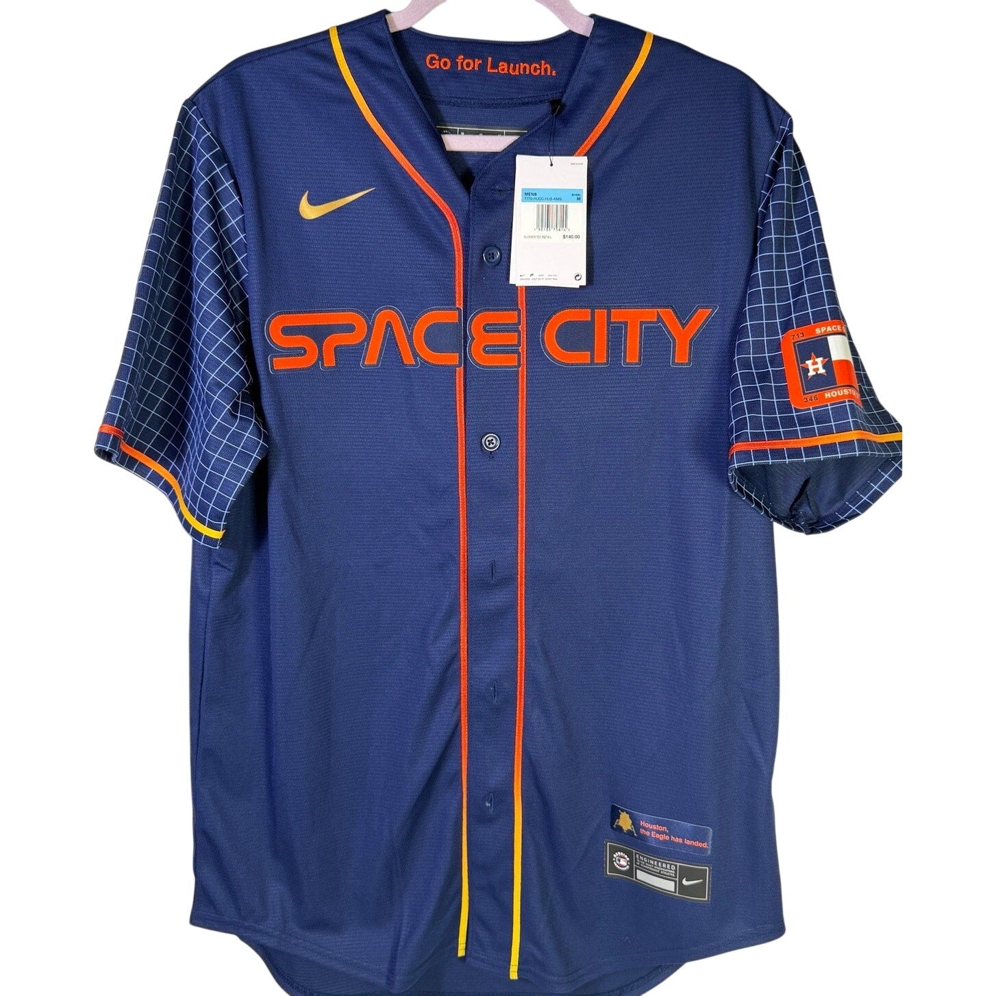 Nike Houston Astros Space City Connect MLB Jersey Navy Men’s Size M NWT