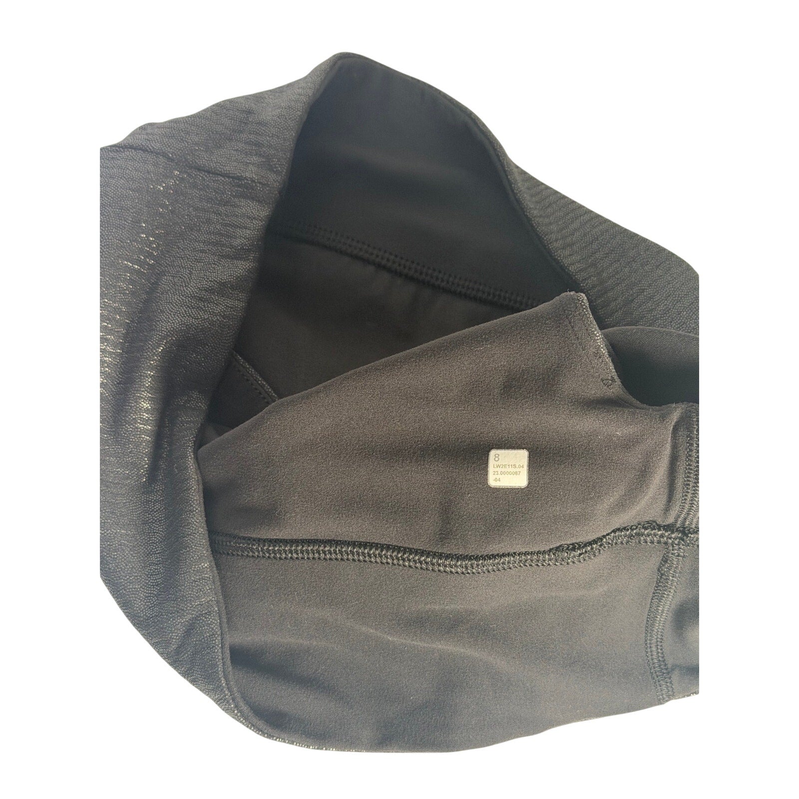 Lululemon Women’s One-Shoulder Foil Sports Bra Black Size 8