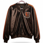 NWT Wild Collective NFL Cleveland Browns Women’s Sequin Jacket – Size XL – MSRP $160