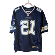 Nike Dallas Cowboys Ezekiel Elliott #21 NFL Game Jersey Men's Large Navy