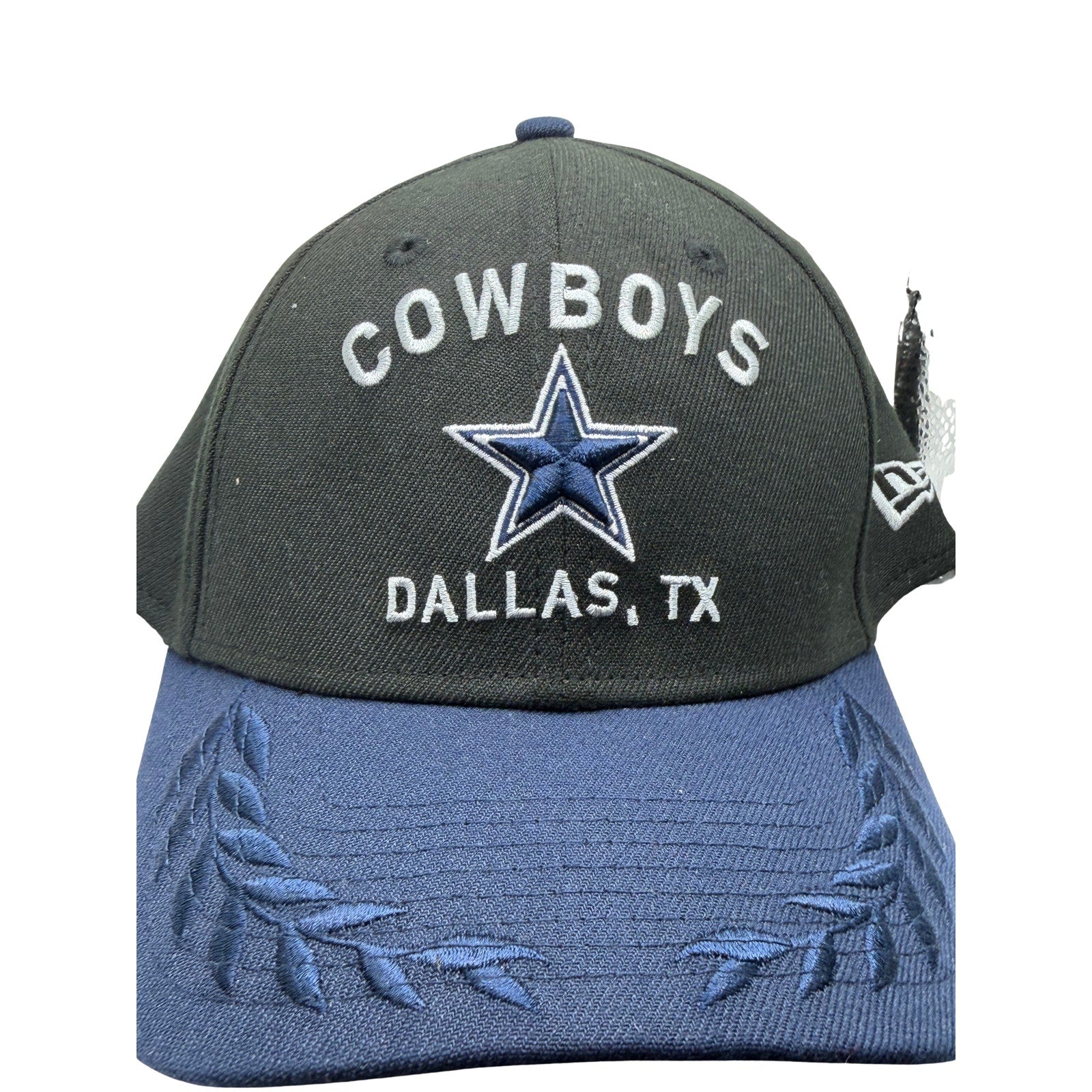Dallas Cowboys NFL New Era Black Navy Embroidered Star Hat Cap One Size