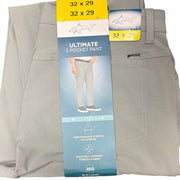 Greg Norman Men’s Luxury Microfiber 5-Pocket Pants GRAY 32x29