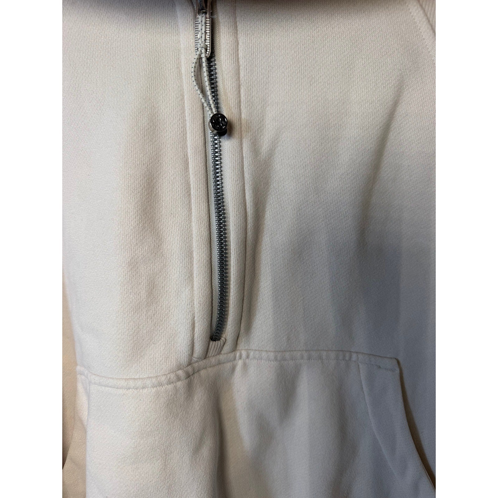 Lululemon Scuba Half Zip Hoodie Women's XL/XXL Cream Oversized Pullover