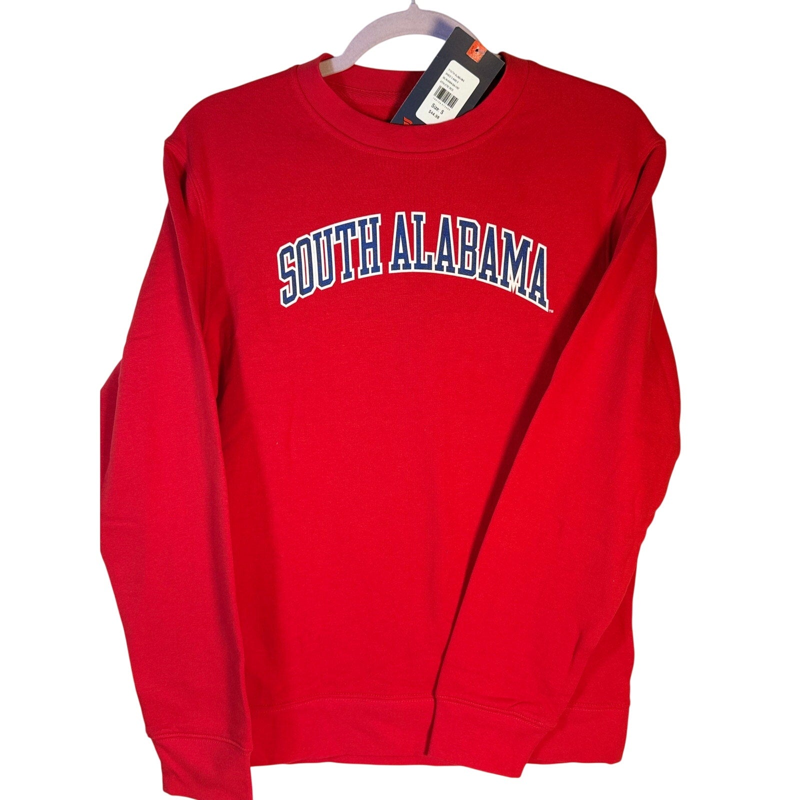 South Alabama Jaguars Crewneck Sweatshirt – Men's Small – Red – New with Tags