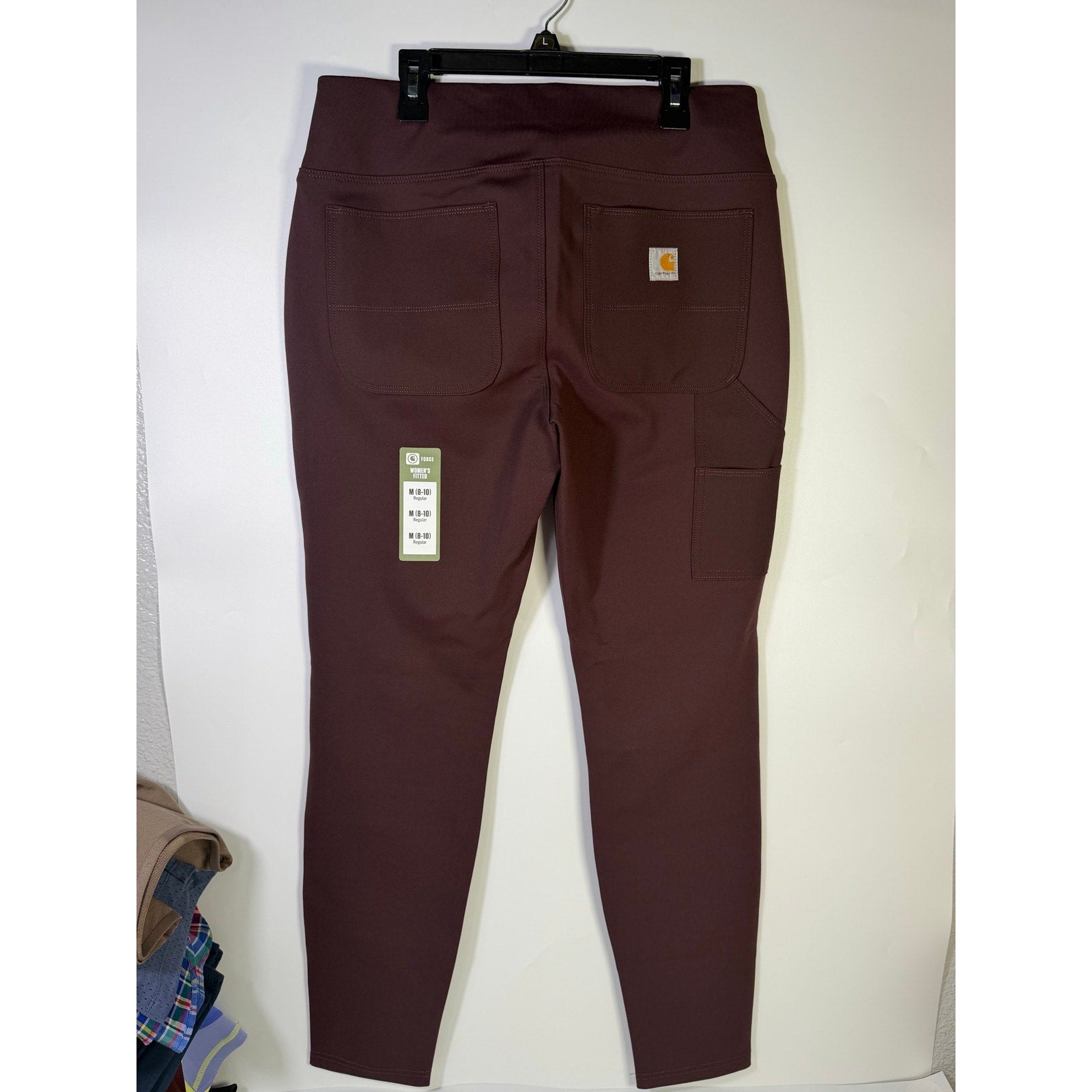 Carhartt Force Women’s Fitted Utility Pants Size M 8-10 Regular Brown New