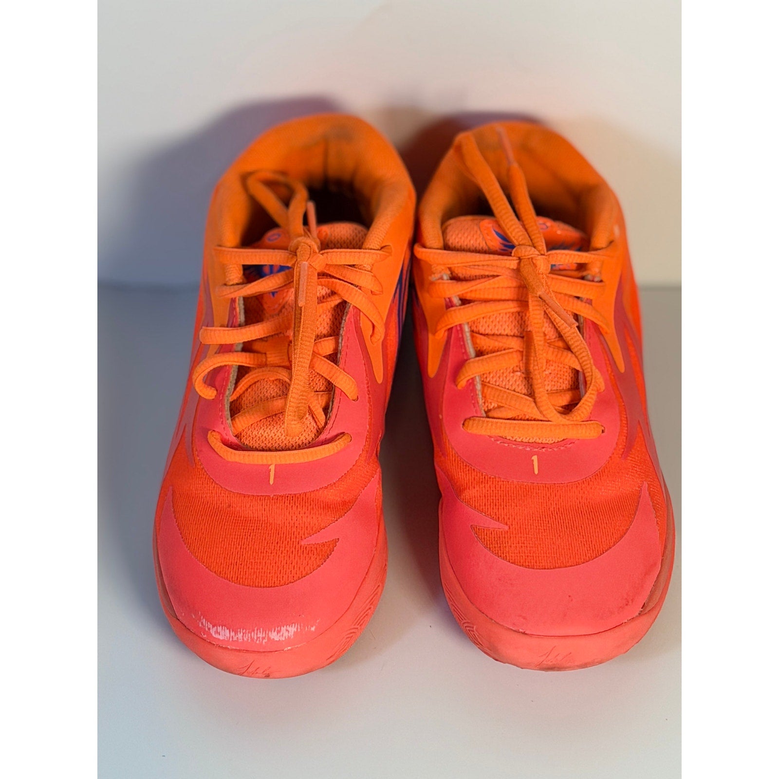 PUMA MB.02 Lo Basketball Shoes Orange Pink Men's Size 5.5 / EU 39.5 Athletic Sneakers