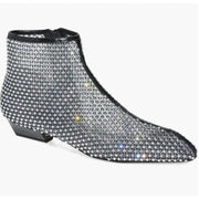 Rebecca Minkoff Crystal Mesh Booties – Women’s Size 8M – Black – 40mm Heel – NIB
