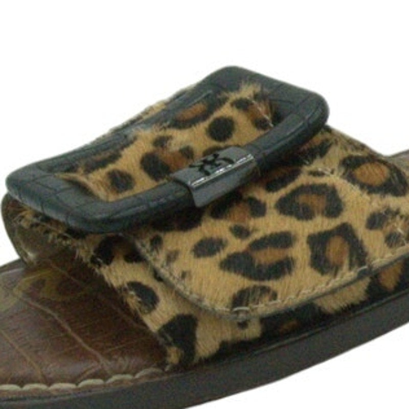 Sam Edelman Gaige Flat Sandals Cheetah Print Haircalf | Women’s 8.5