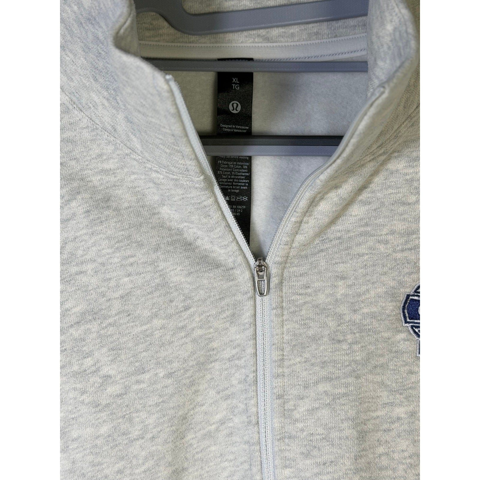 Lululemon Steady State Half Zip Sweatshirt Chicago Weekend Gray XL NWT Oversized
