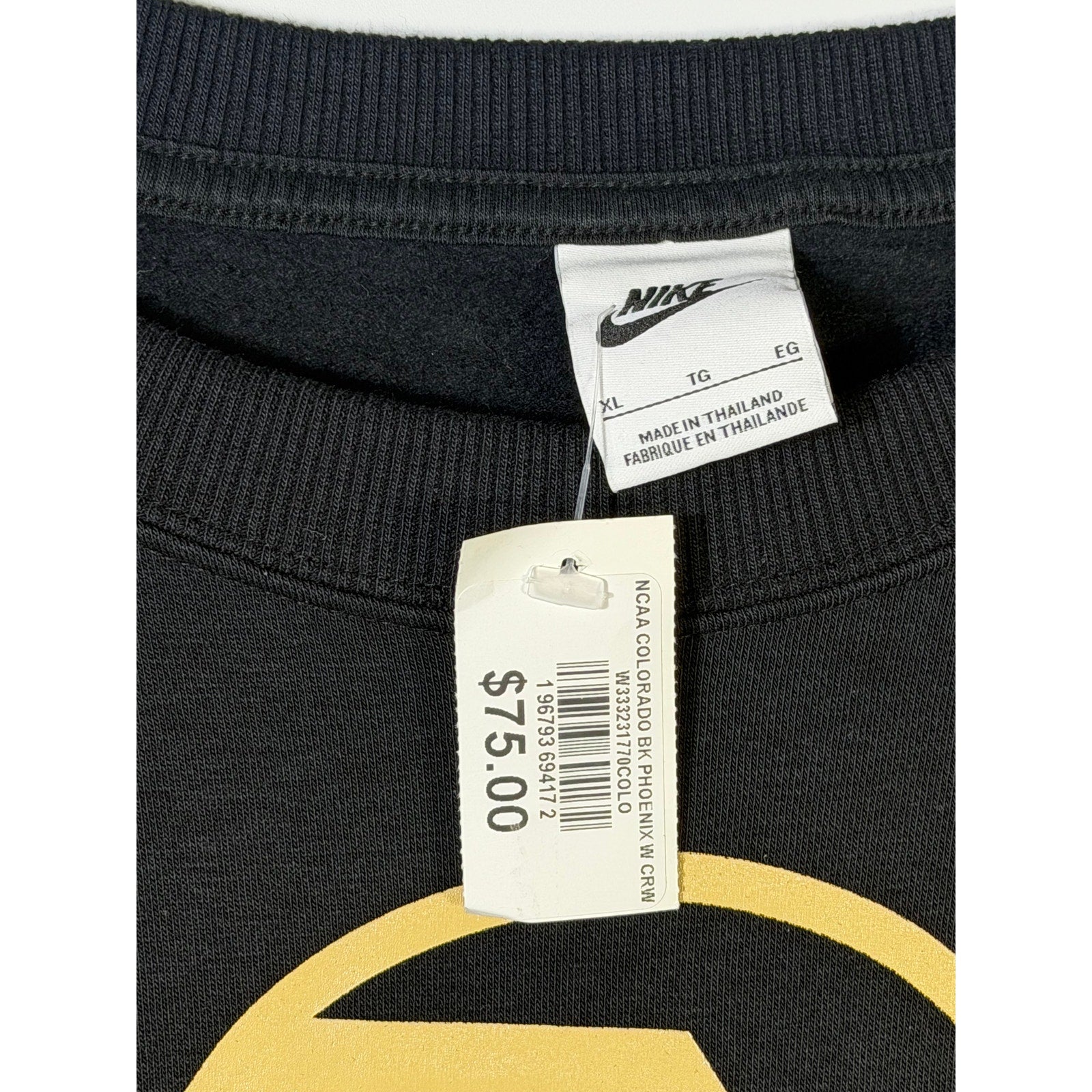 Nike Women’s Colorado Buffaloes Oversized Crewneck Sweatshirt Black XL NWT
