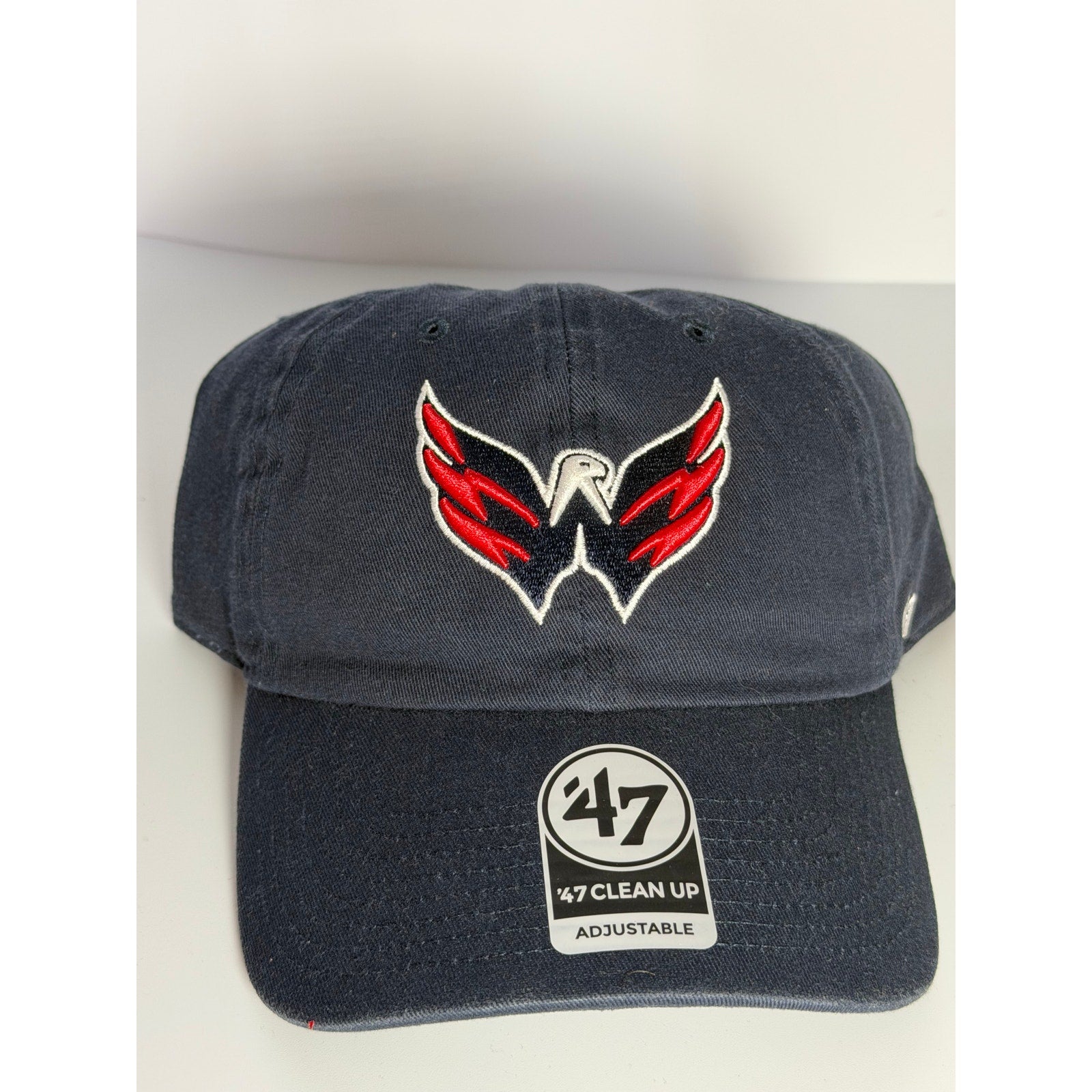 47 Brand Washington Capitals Clean Up Adjustable Strapback Hat NHL NWT Navy